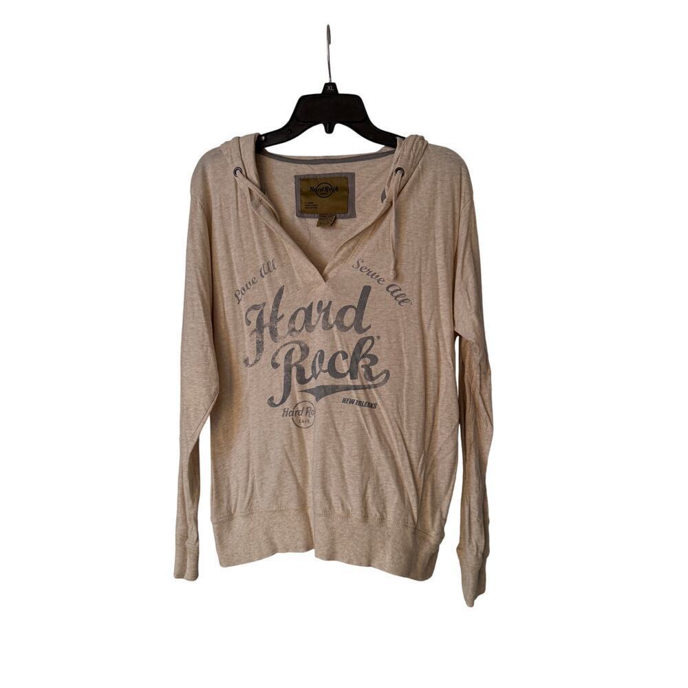 Vintage Y2K Hard Rock‎ New Orleans Women's XL Hoodie